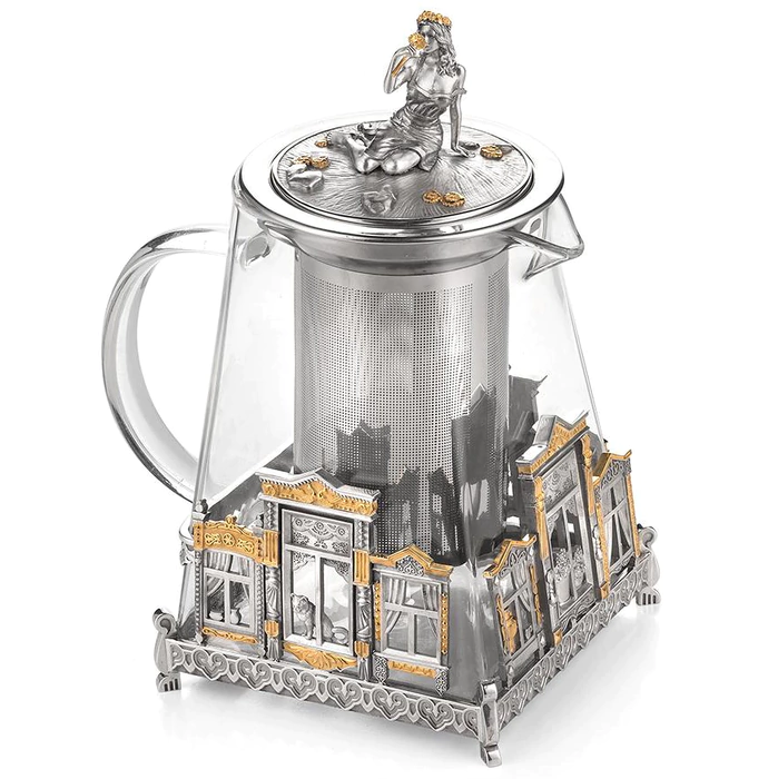 Silver teapot "Native windows"